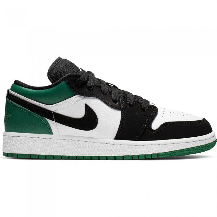 Boys' Air Jordan 1 Low (gs) white/black-mystic green-hyper pink