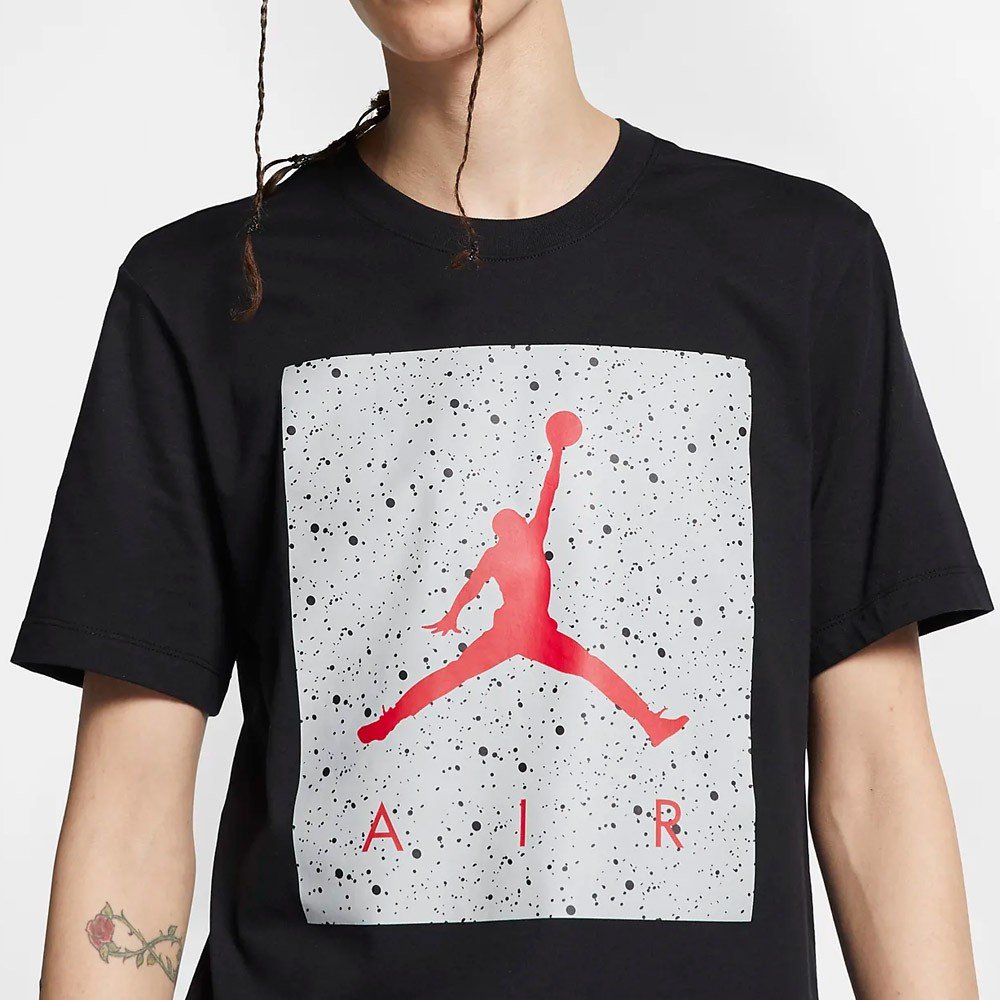 T-shirt Jordan Poolside black/lt smoke grey/gym red - Basket4Ballers