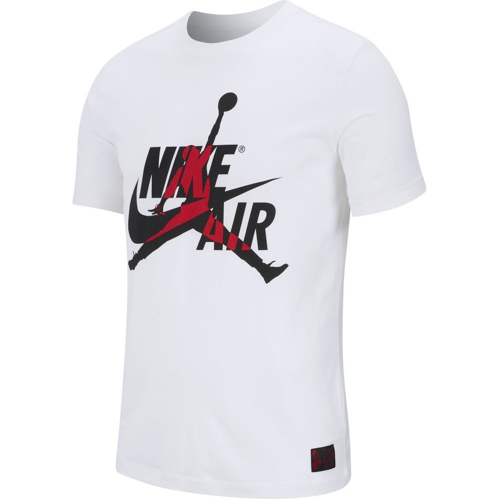 T-shirt Jordan Classics white/gym red - Basket4Ballers