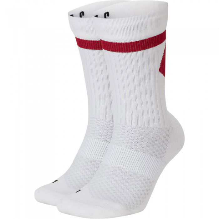 Chaussettes Jordan Legacy white/gym red/black