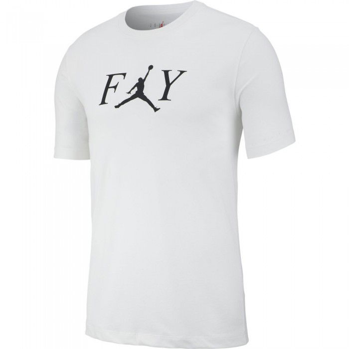 T-shirt Jordan Fly white/black