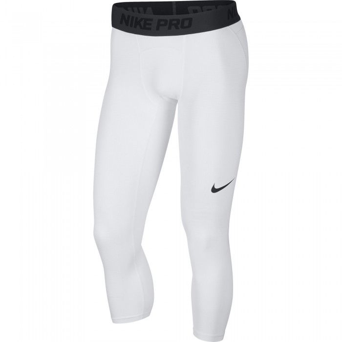 Collant 3/4 Nike Pro white/black