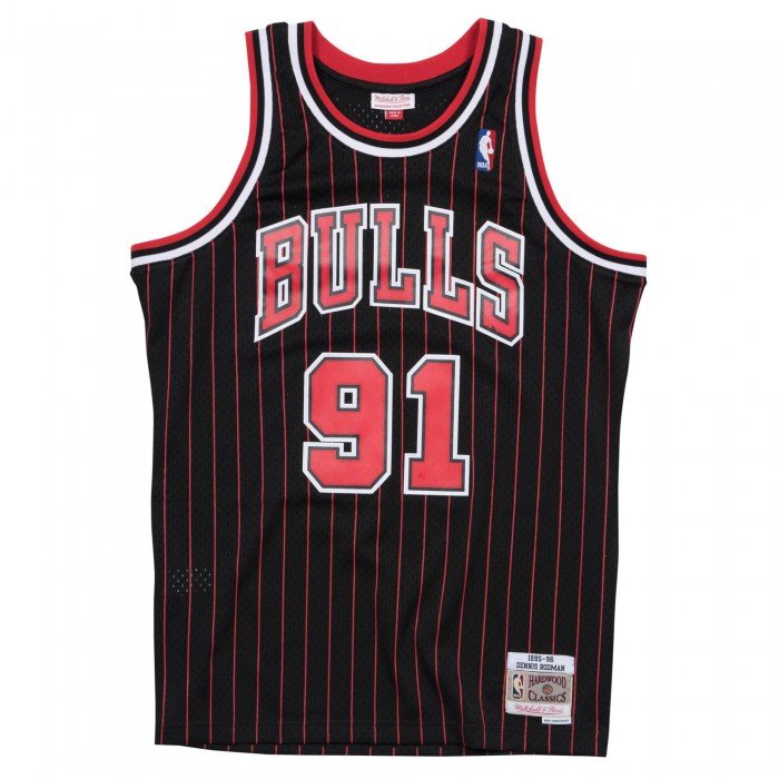 Maillot NBA Dennis Rodman Chicago Bulls 1995-96 swingman Mitchell&Ness black