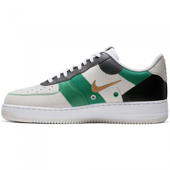 air force 1 metallic gold white
