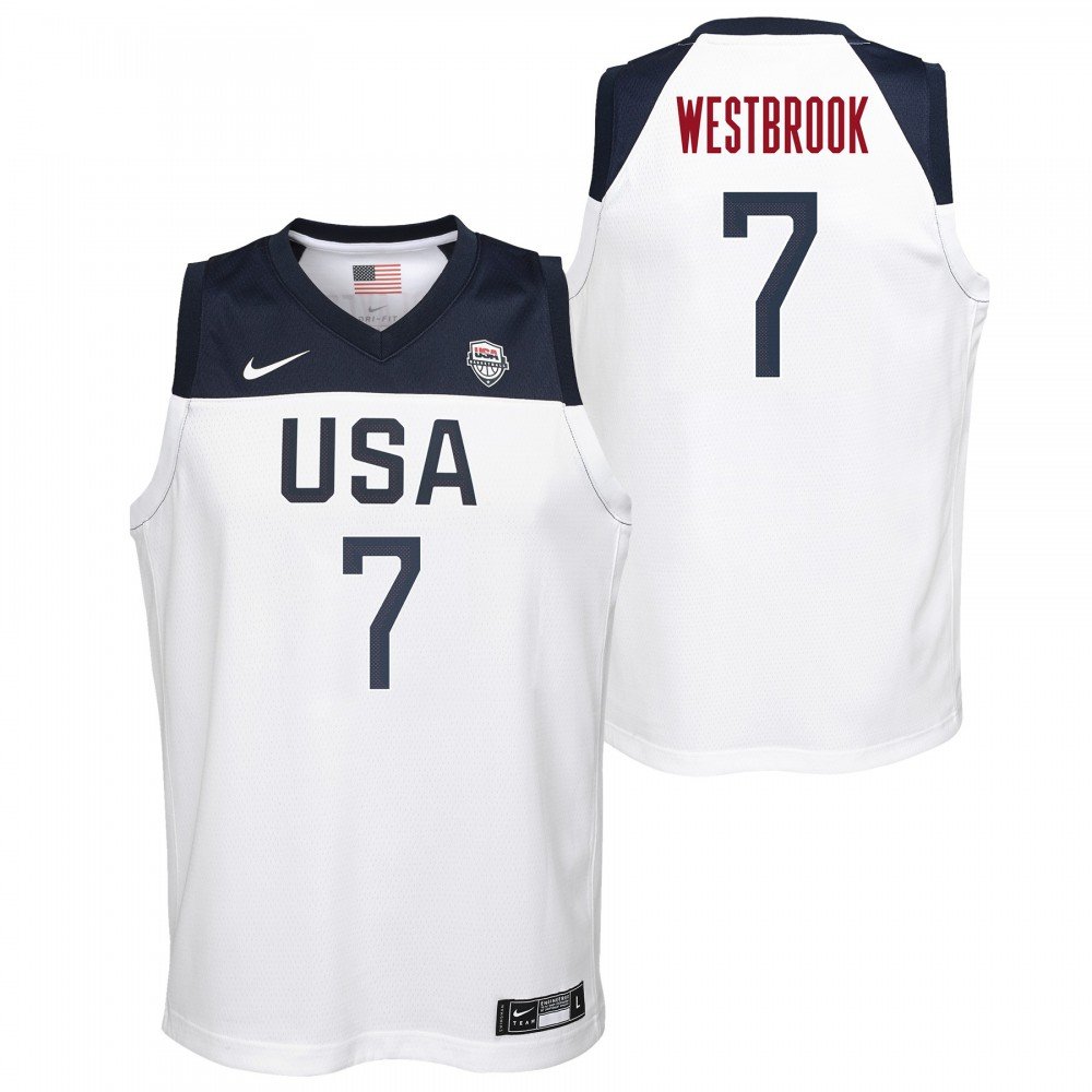 Usa Swingman Jersey - Home Usa -team Westbrook Russell Gbb Nike ...
