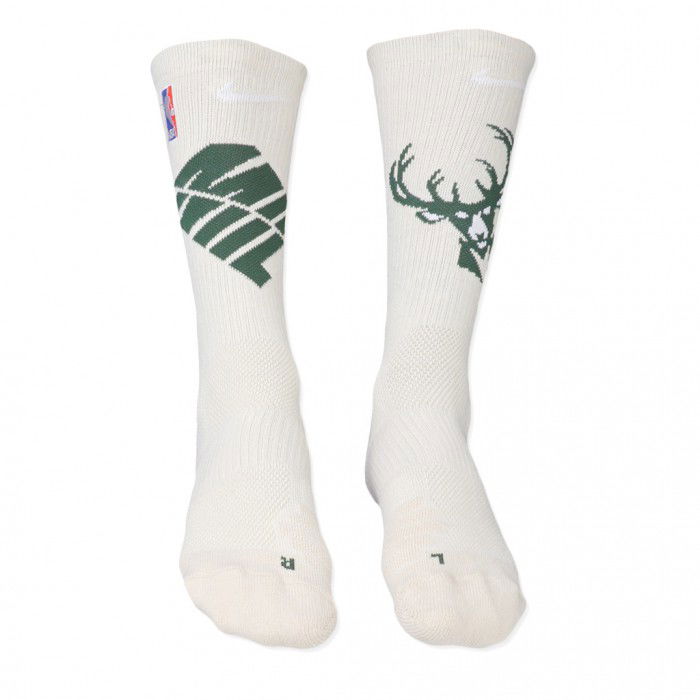 Chaussettes Milwaukee Bucks Nike Elite flat opal/fir/white