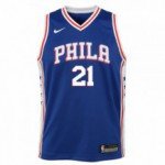 Color Bleu du produit Maillot NBA Enfant Joel Embiid Philadelphia 76ers...