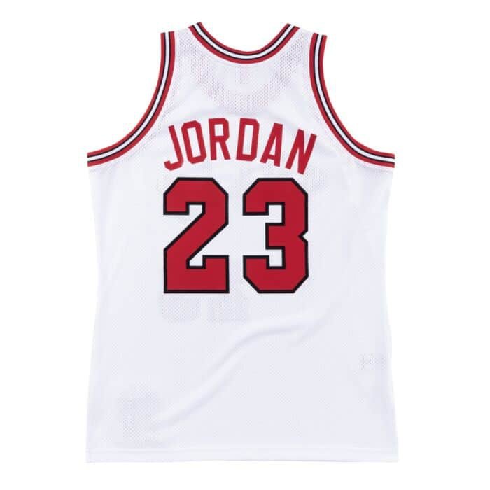 Authentic Jersey '84 Chicago Bulls Ajy4cp18187-cbuwhit84mjo-2xl NBA image n°2