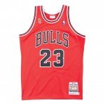 Color Red of the product Authentic Jersey '95 Chicago Bulls Mitchell & Ness