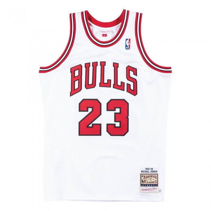 Authentic Jersey '95 Chicago Bulls Ajy4gs18076-cbuwhit95mjo-2xl NBA image n°1