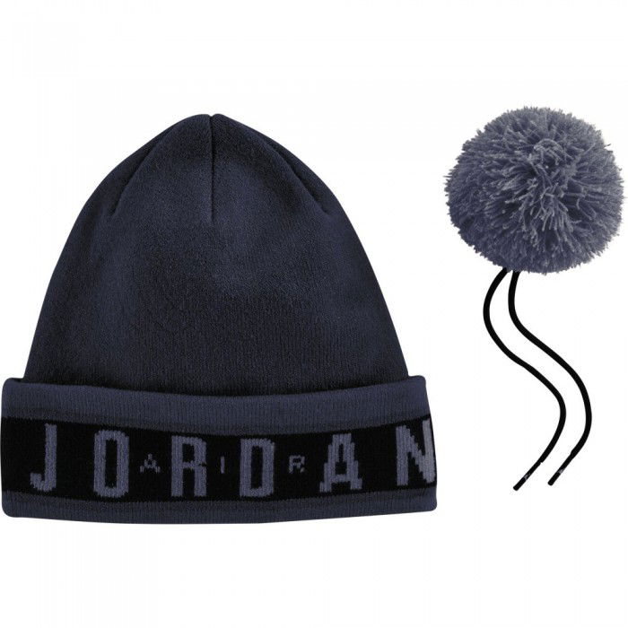 Bonnet Jordan Cuffed Pom obsidian