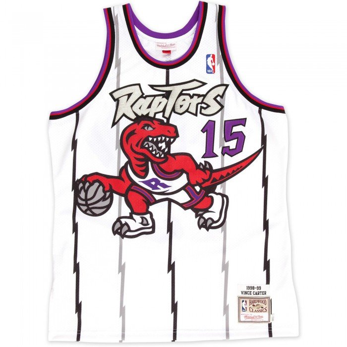 Maillot NBA Vince Carter Toronto Raptors 1998-99 Swingman Mitchell&Ness White