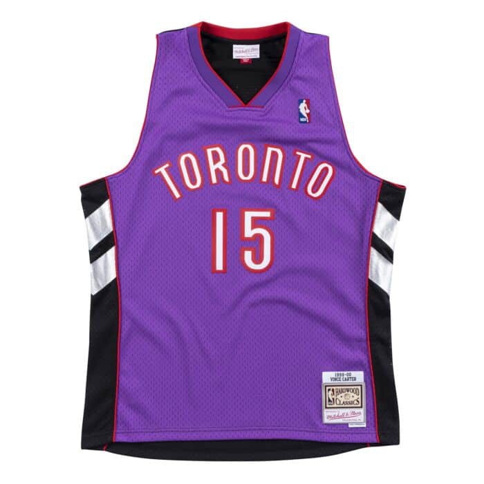 Maillot NBA Vince Carter Toronto Raptors 1999-00 Swingman Mitchell&Ness Purple