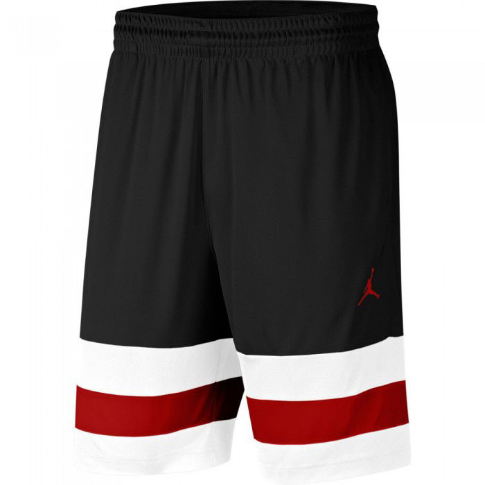 red and white jordan shorts