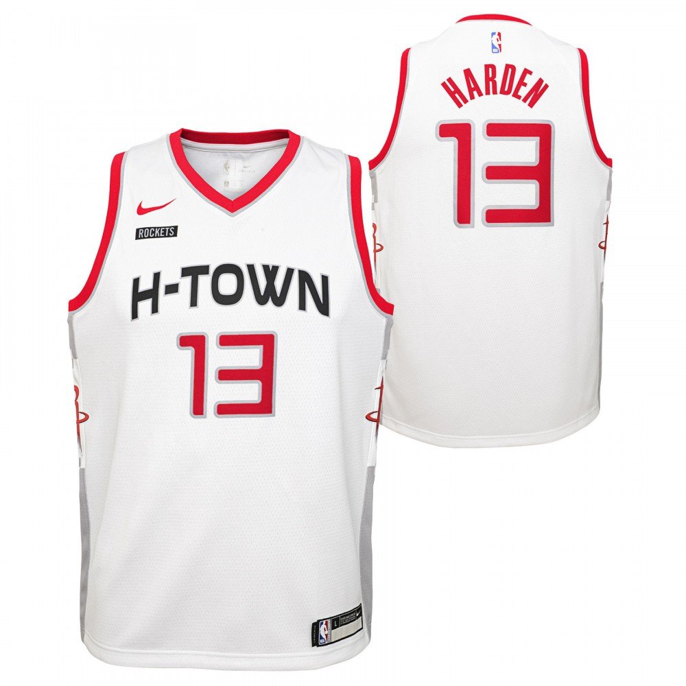 Nike Big Boys James Harden Houston Rockets Icon Swingman Jersey