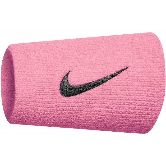 Poignets éponge Nike Swoosh Doublewide Wristbands pink