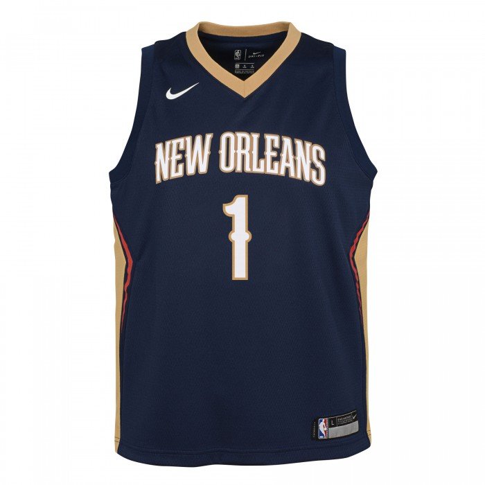 Maillot NBA Enfant Zion Williamson New Orleans Pelicans Nike Icon Edition Swingman