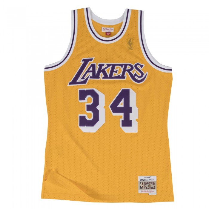 NBA Swingman Shaquille O'Neal Jersey Los Angeles Lakers 1996-97 Mitchell&Ness