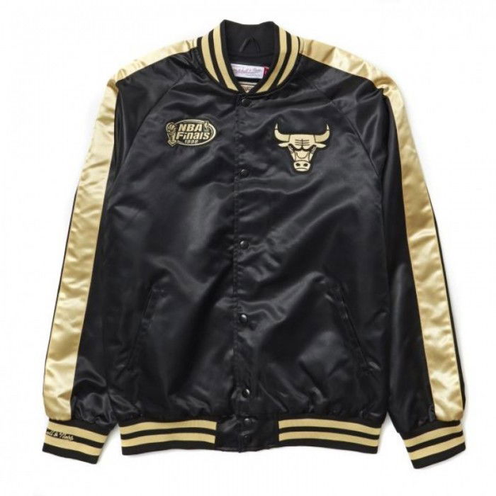 Veste NBA Chicago Bulls Satin Gold Jacket Mitchell&Ness