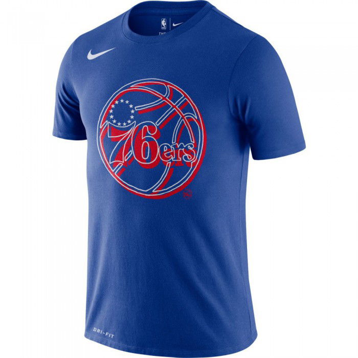 T shirt Philadelphia 76ers Nike Dri fit rush blue NBA Nike Philadelphia 76ers Tee Rush Blue | END.