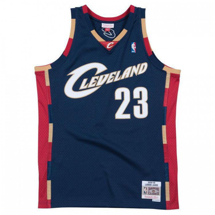 Maillot NBA LeBron James Cleveland Cavaliers 2008-09 Mitchell&Ness Swingman blue