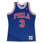 Color Bleu du produit Maillot NBA Allen Iverson Philadelphia 76ers 1996-97...