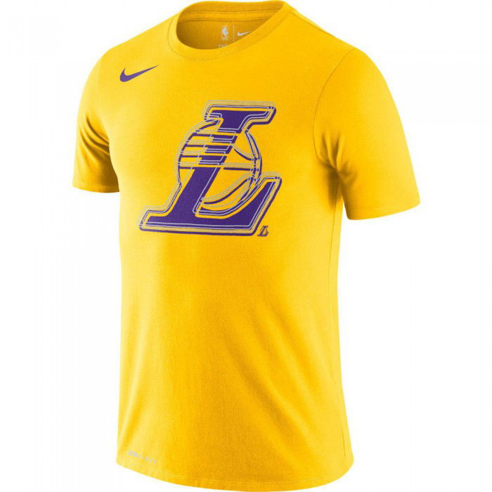 T-shirt Los Angeles Lakers Logo amarillo NBA - Basket4Ballers