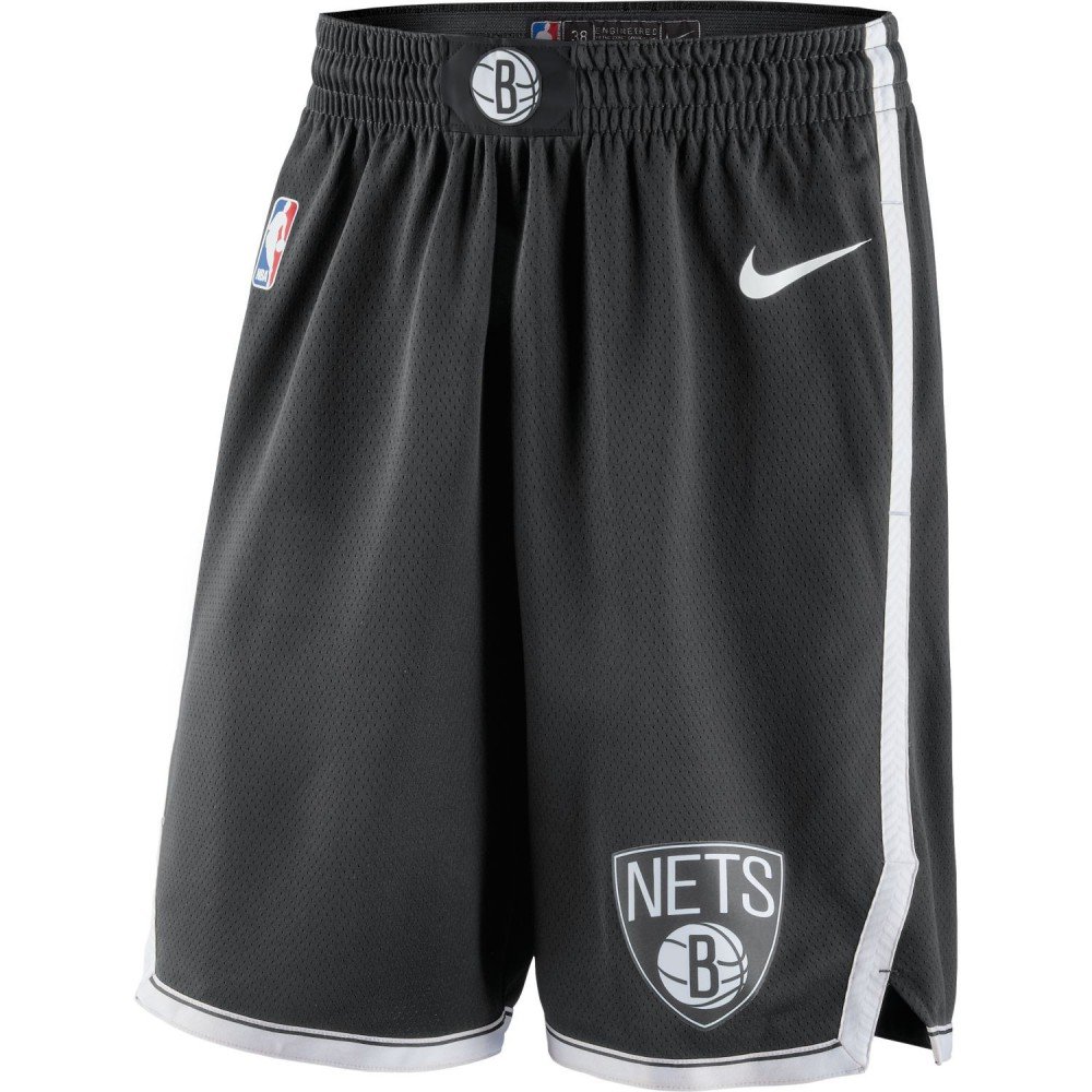 fondo promedio Extra Short Brooklyn Nets Nike Icon Edition Swingman black/white NBA -  Basket4Ballers