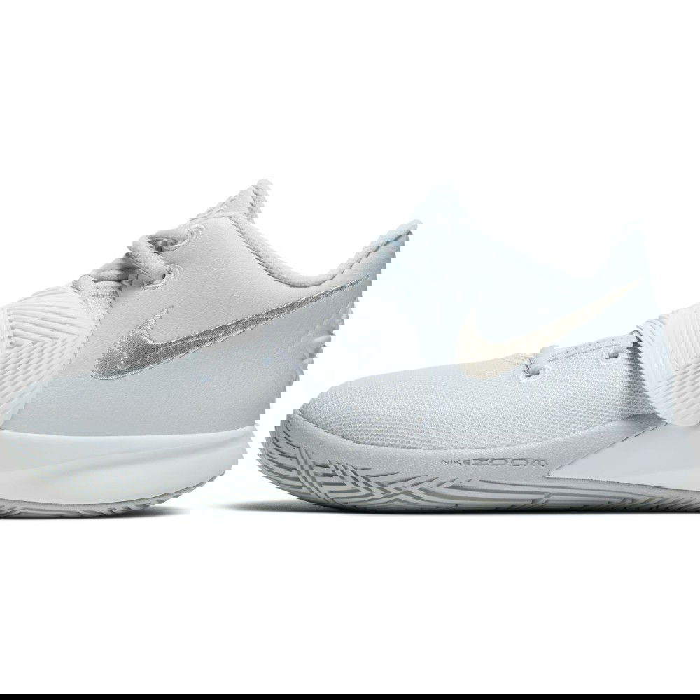 kyrie flytrap white metallic silver