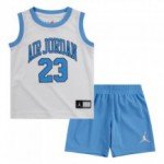 Color White of the product Children's Michael Jordan Jersey Short Set