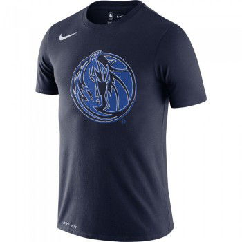 Dallas Mavericks Logo college navy NBA T-shirt