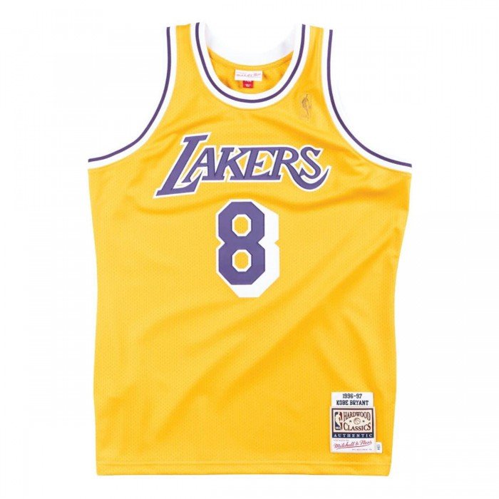 Authentic Jersey '96 La Lakers Ajy4gs18091-lalltgd96kbr-2xl NBA image n°1