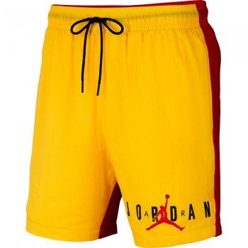 black and yellow jordan shorts
