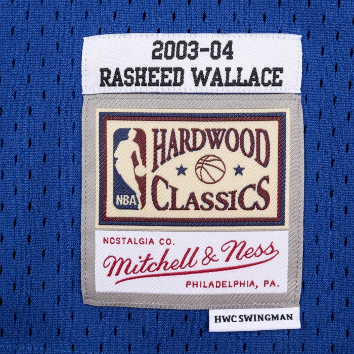 2003 - 04 Detroit Pistons Swingman Road Jersey - Rasheed Wallace image n°3