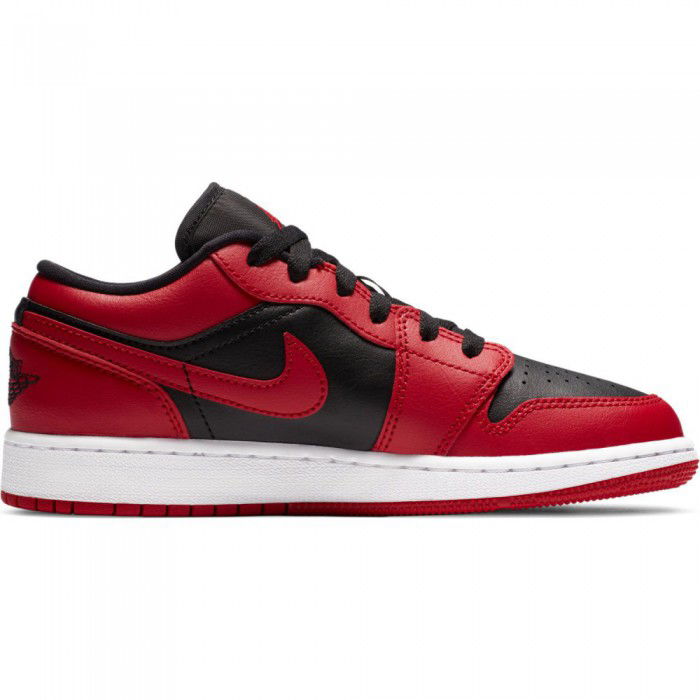 jordan 1 low black white red