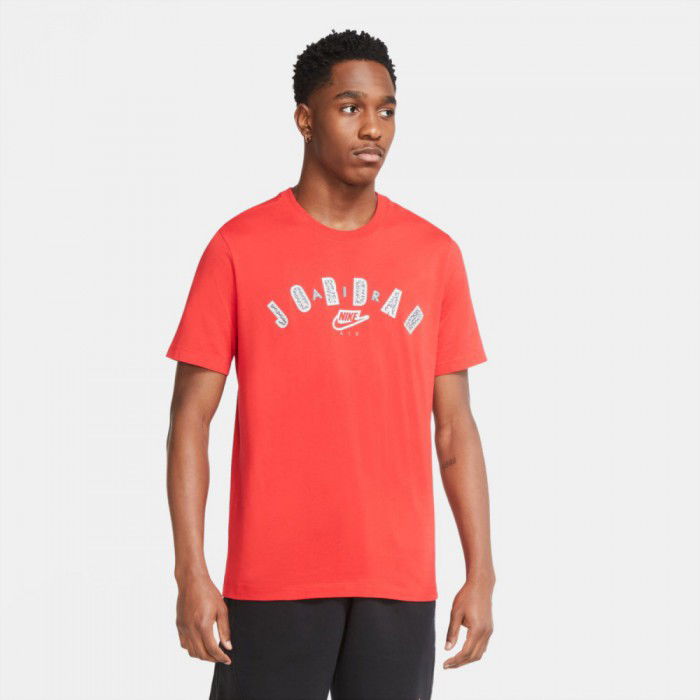 t shirt jordan rouge