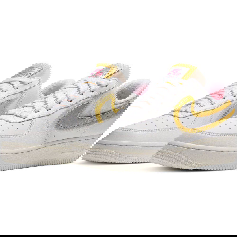 nike air force metallic gold white