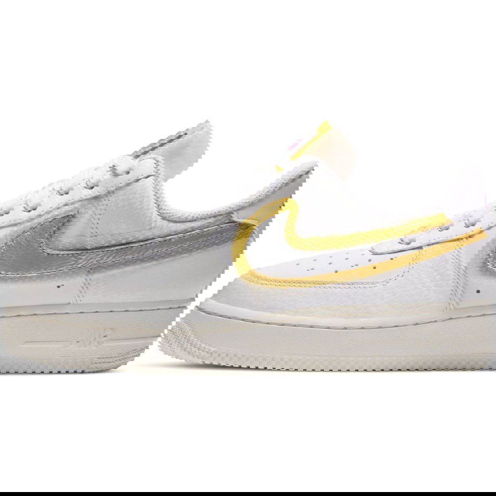 nike air force metallic gold white