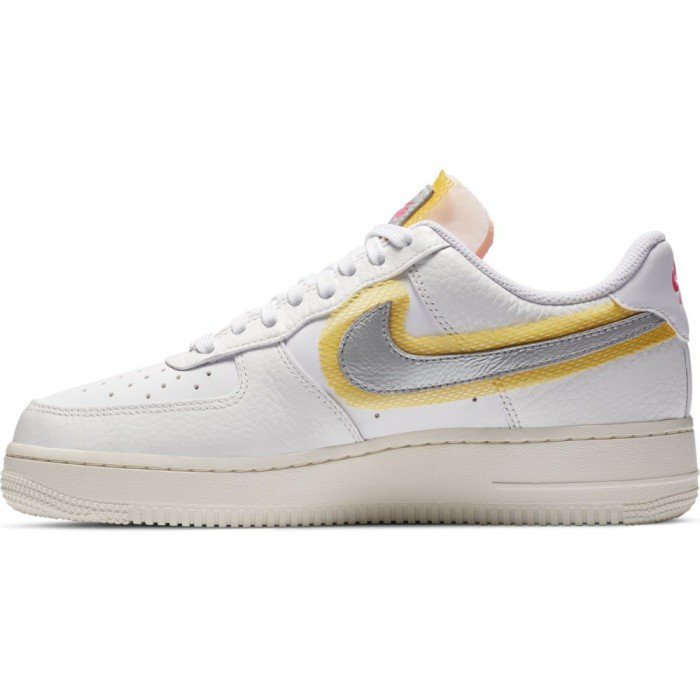 silver and gold air force ones