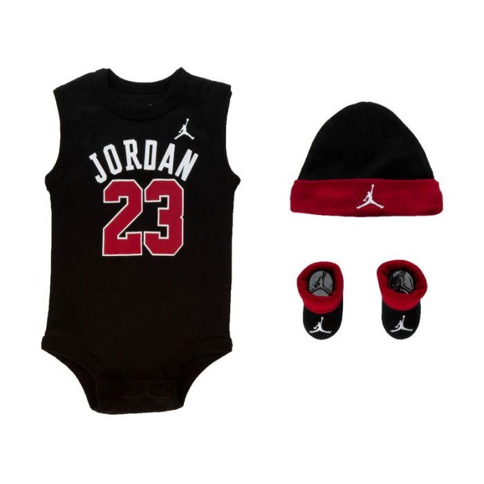 Jordan 23 Jersey Hat/bodysuit/bootie Set 3pc - Basket4Ballers