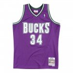 Color Purple of the product Maillot Nba Milwaukee Bucks Ray Allen '00 Mitchell &...