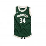 Color Vert du produit Body NBA Nike Bébé Milwaukee Bucks Giannis...