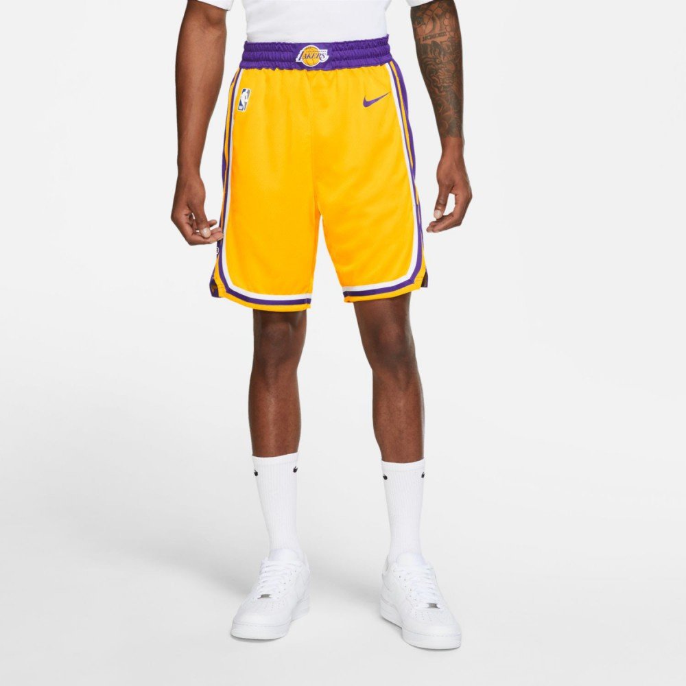 Los Angeles Lakers Nike Youth 2020/21 Swingman Shorts - Icon