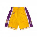 Color Jaune du produit Short NBA Los Angeles Lakers 2009-2010 Mitchell&Ness...