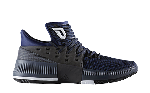 Vue de face adidas Dame 3 By Any Means